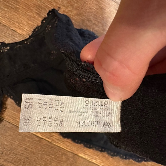 Wacoal Black Lace Triangle Bra - Picture 2 of 2